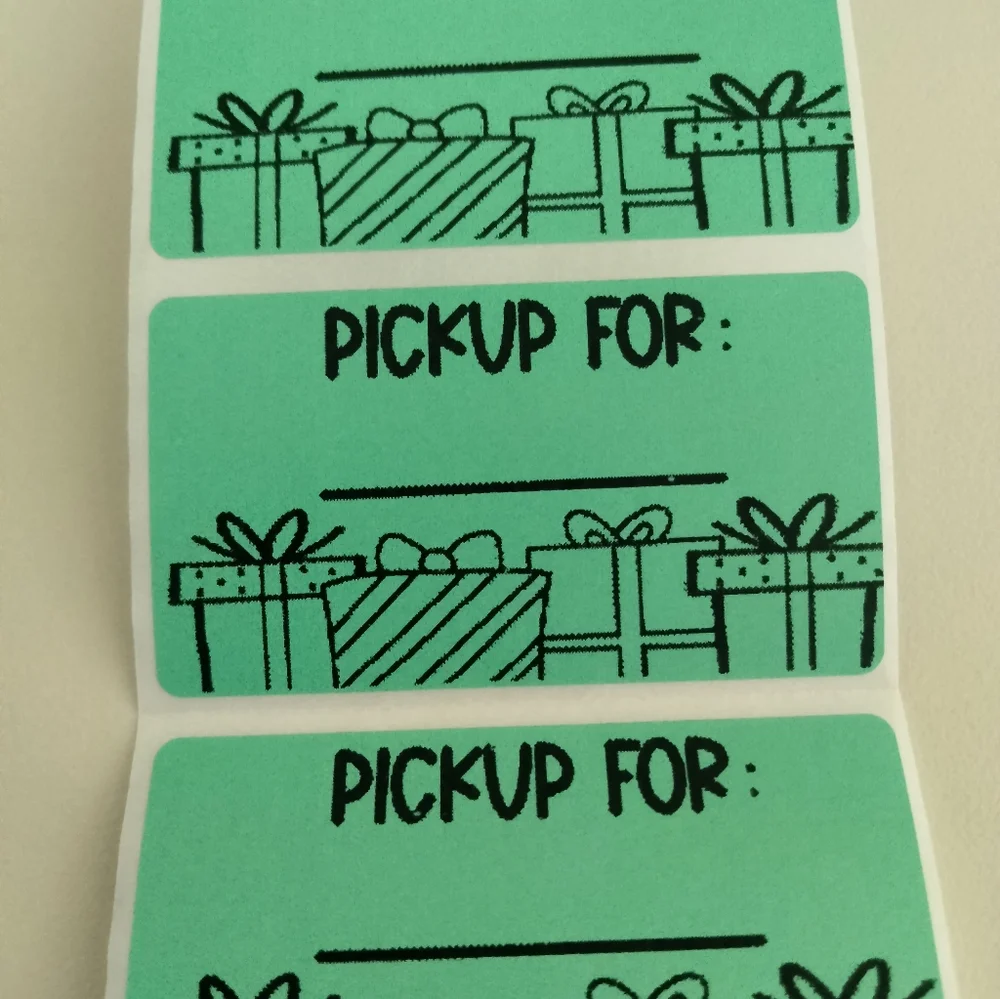 💙100 Christmas Pick Up Shipping Labels Thermal Packaging Stickers 2.25